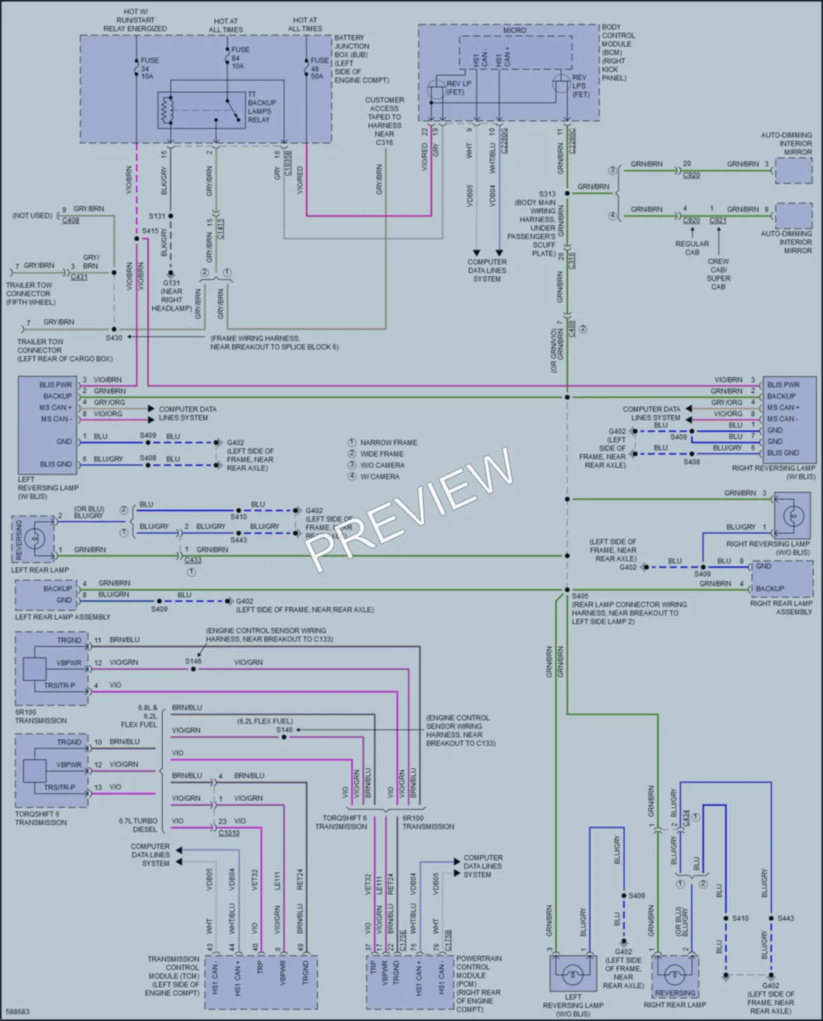 2018 Ford F350SuperDuty Exterior Lights wiring diagram preview