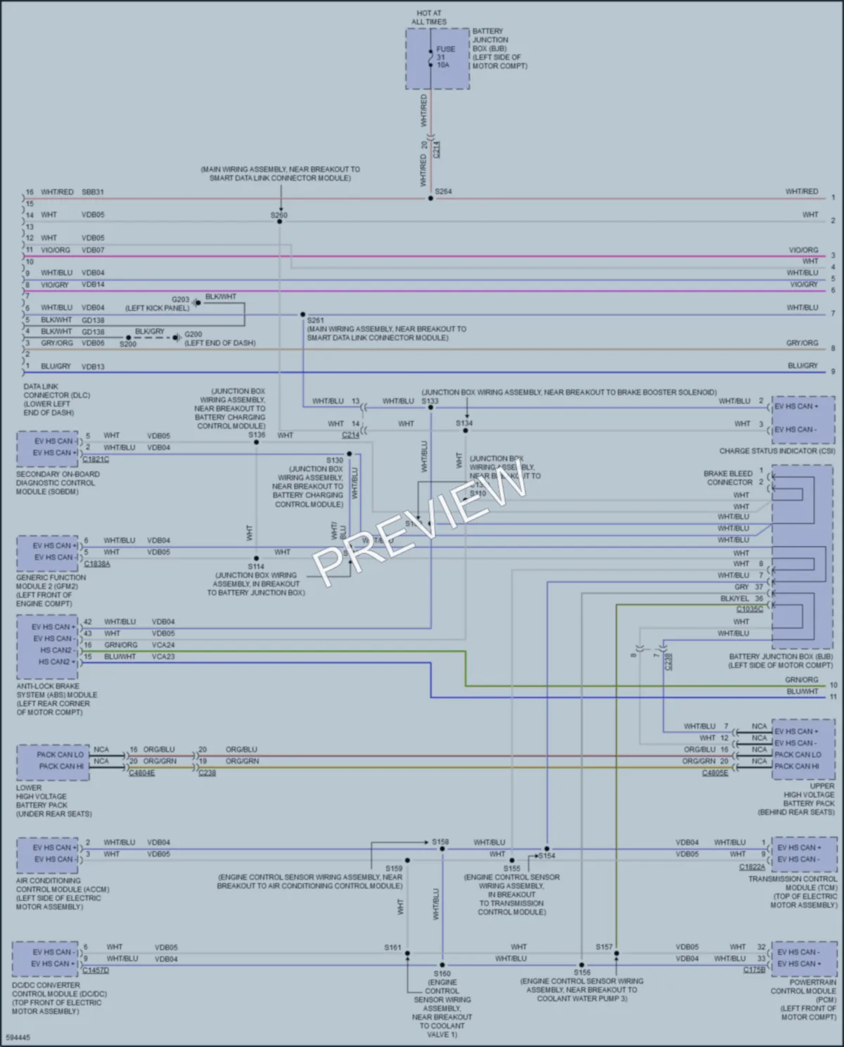 2018 Ford Focus Computer Data Lines wiring diagram preview