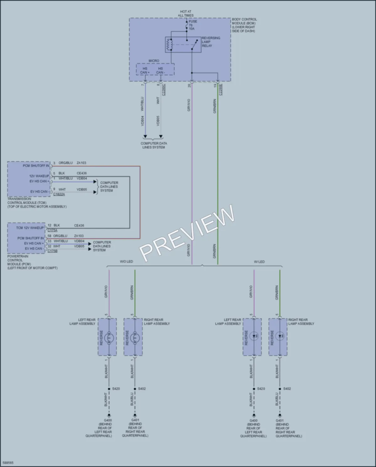 2018 Ford Focus Exterior Lights wiring diagram preview
