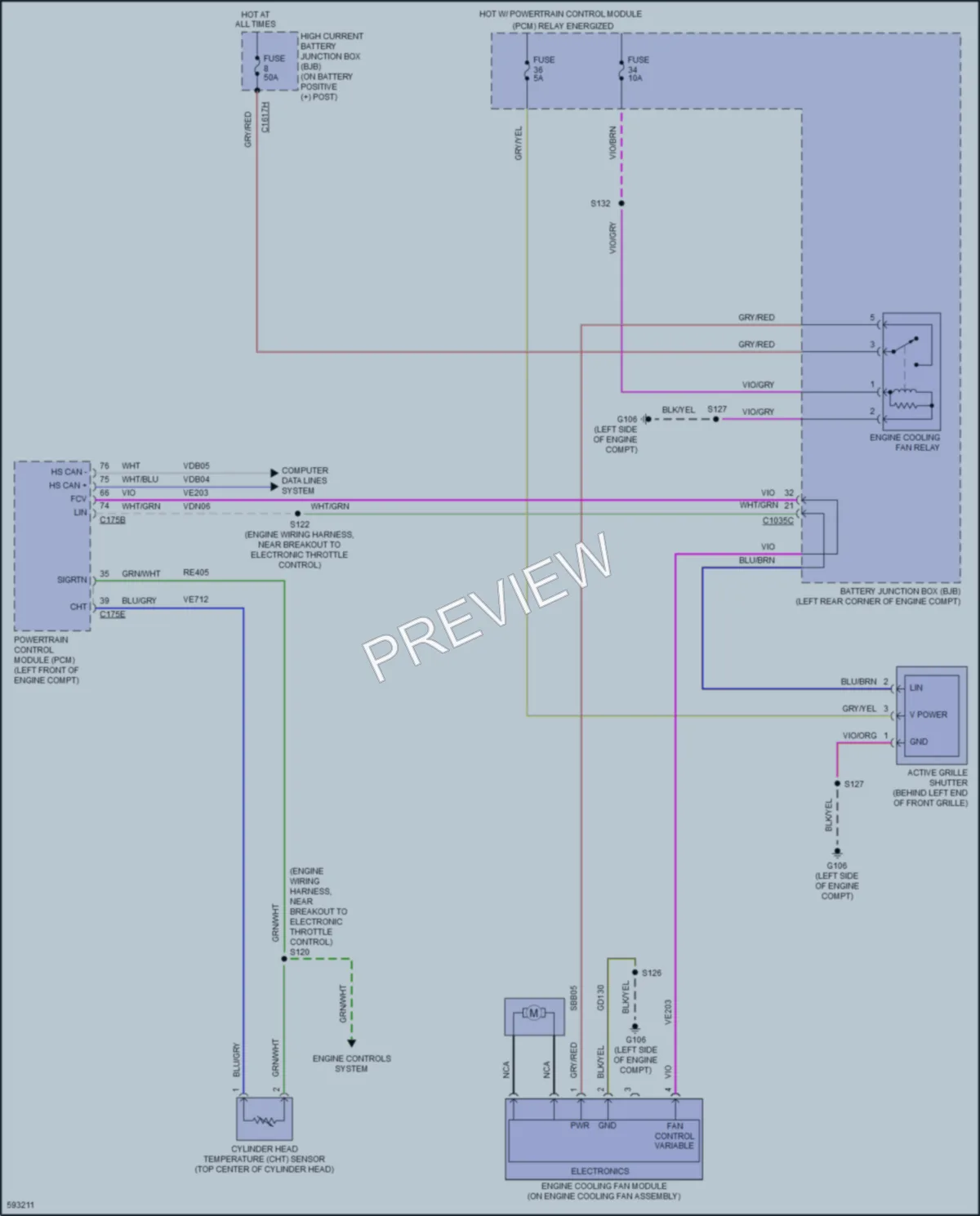 2018 Ford TransitConnect Cooling Fan wiring diagram preview