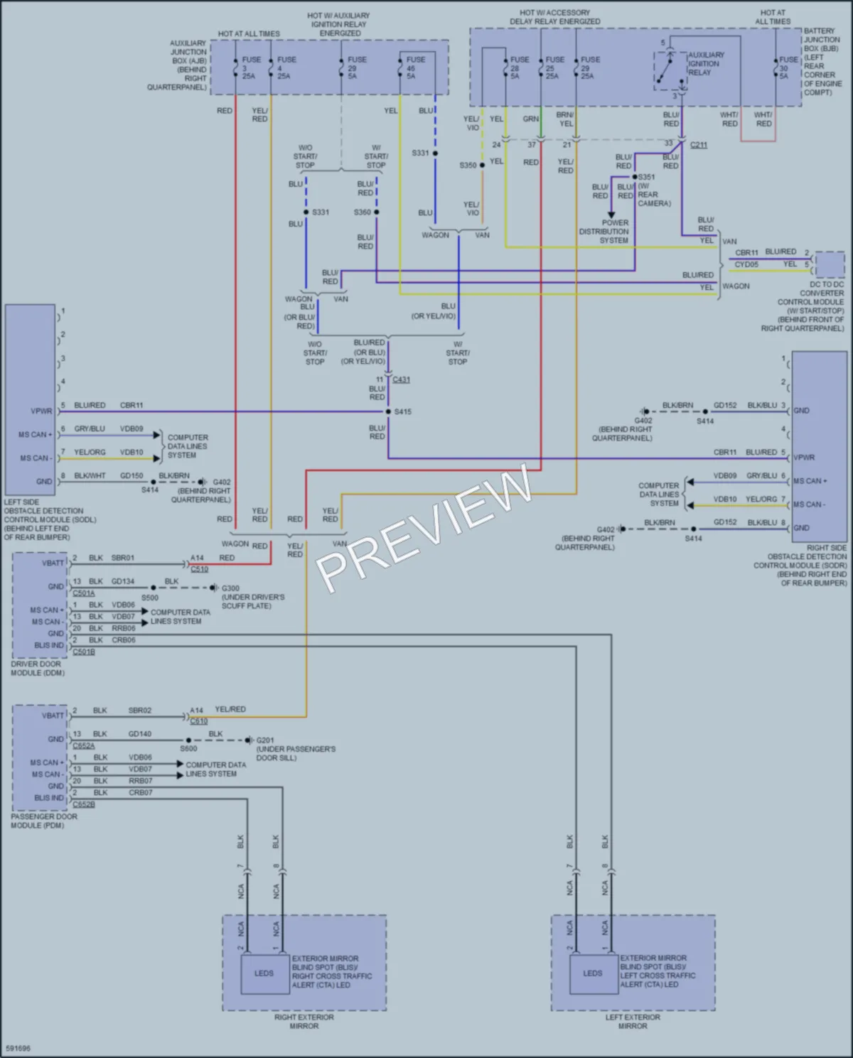 2018 Ford TransitConnect Navigation wiring diagram preview