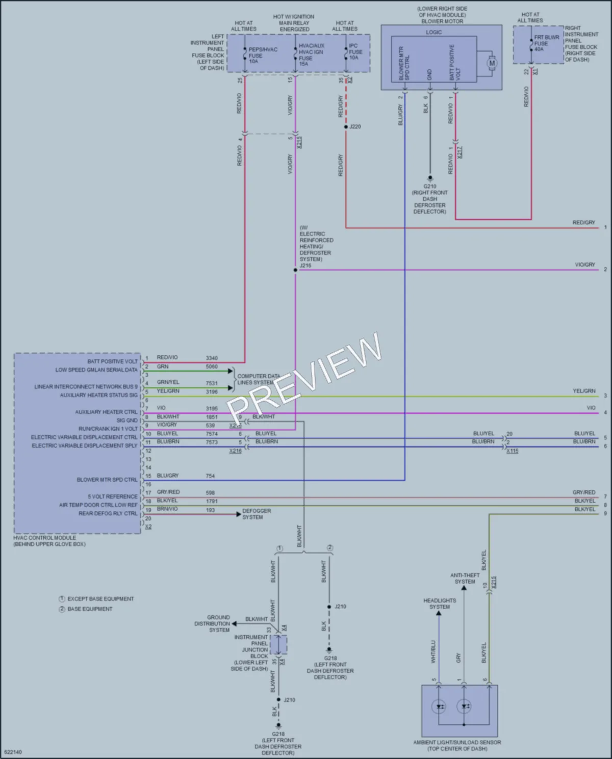 2018 GMC 1500Sierra Air Conditioning wiring diagram preview