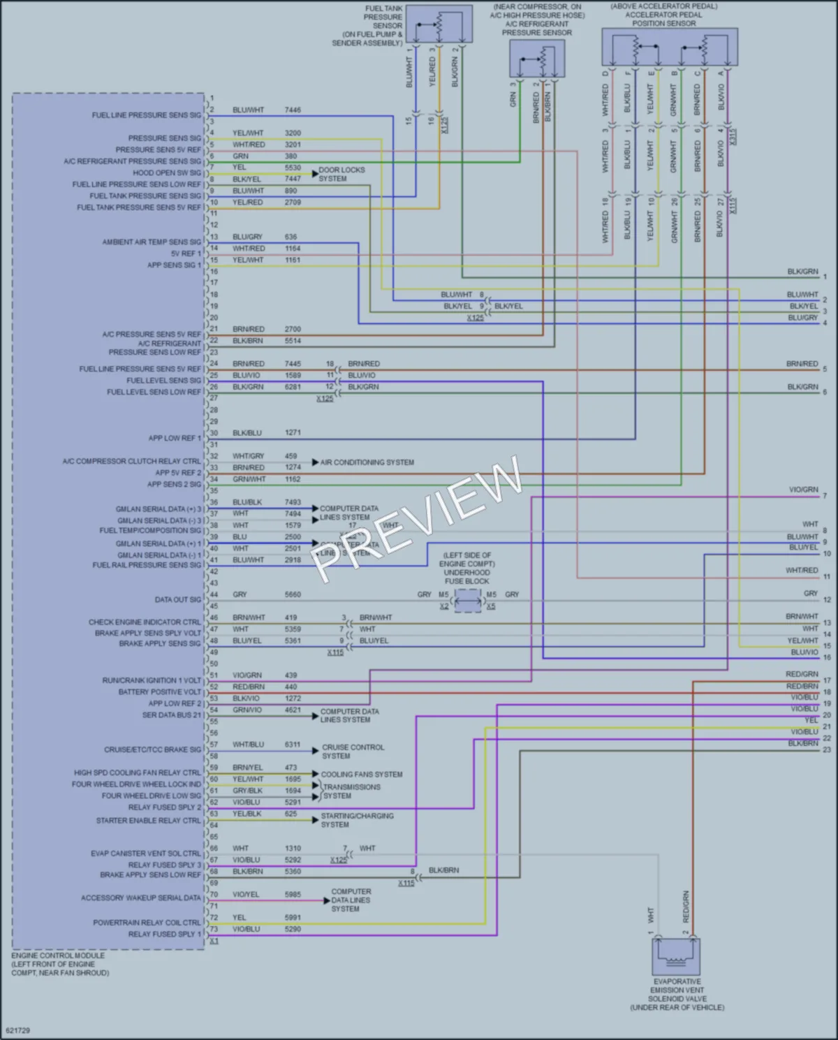 2018 GMC 1500Sierra Engine Performance wiring diagram preview