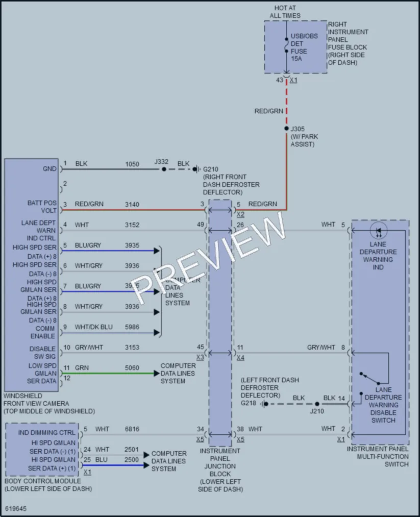 2018 GMC 1500Sierra Navigation wiring diagram preview