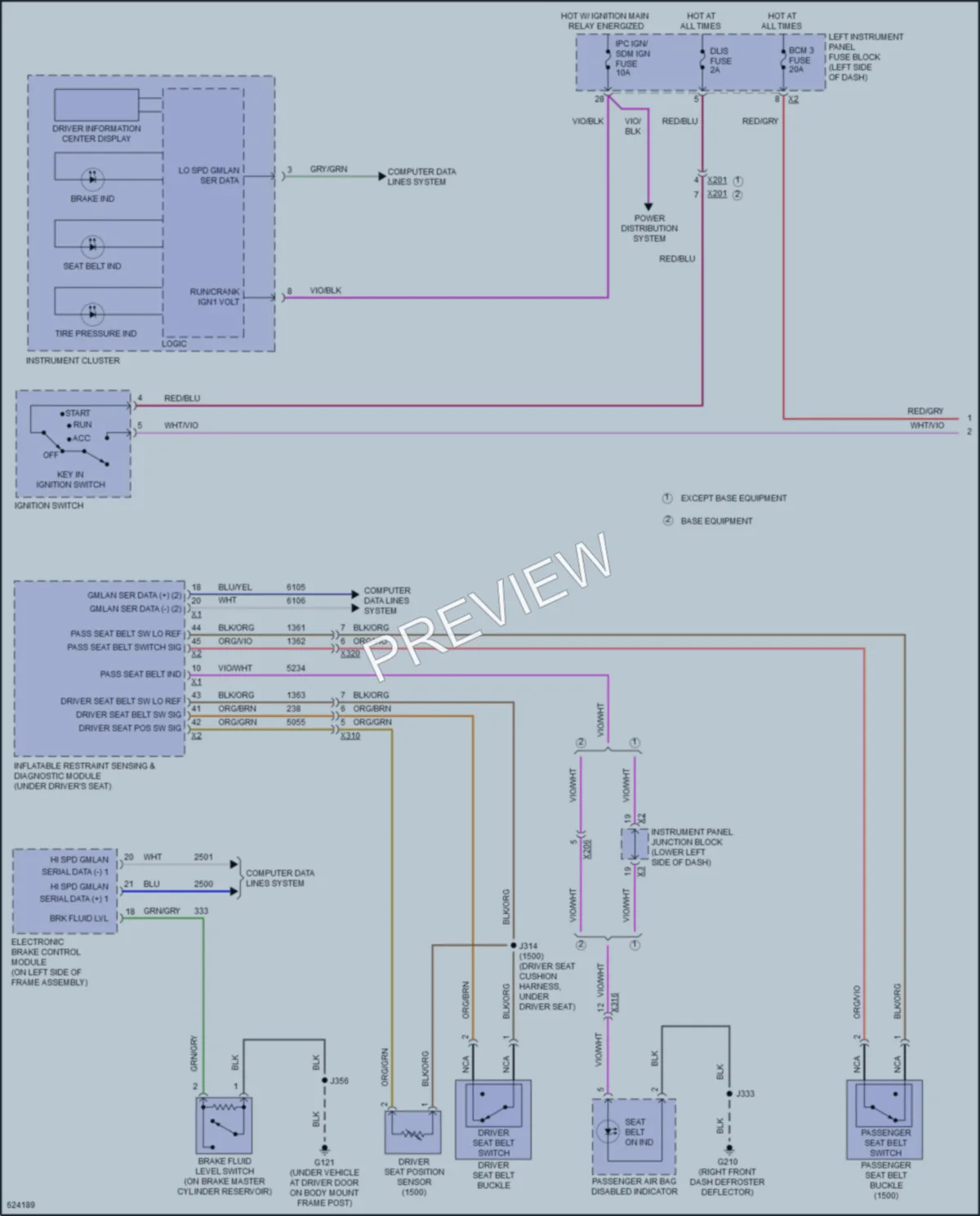 2018 GMC 1500Sierra Warning Systems wiring diagram preview