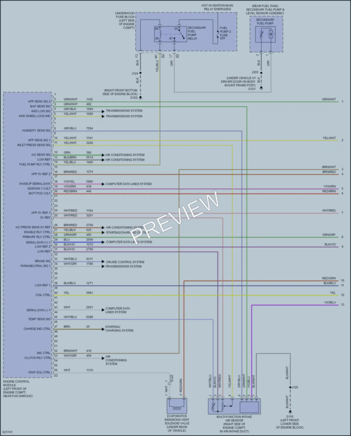 2018 GMC 2500HDSierra Engine Performance wiring diagram preview