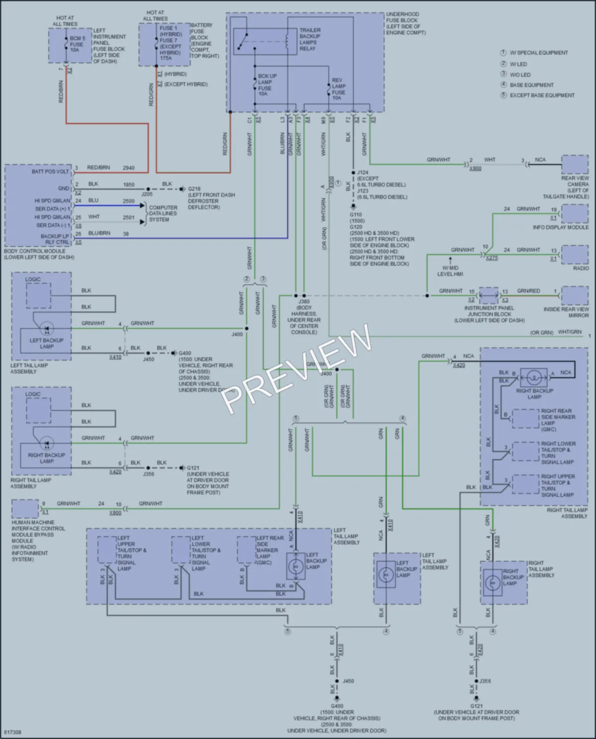 2018 GMC 2500HDSierraDenali Exterior Lights wiring diagram preview