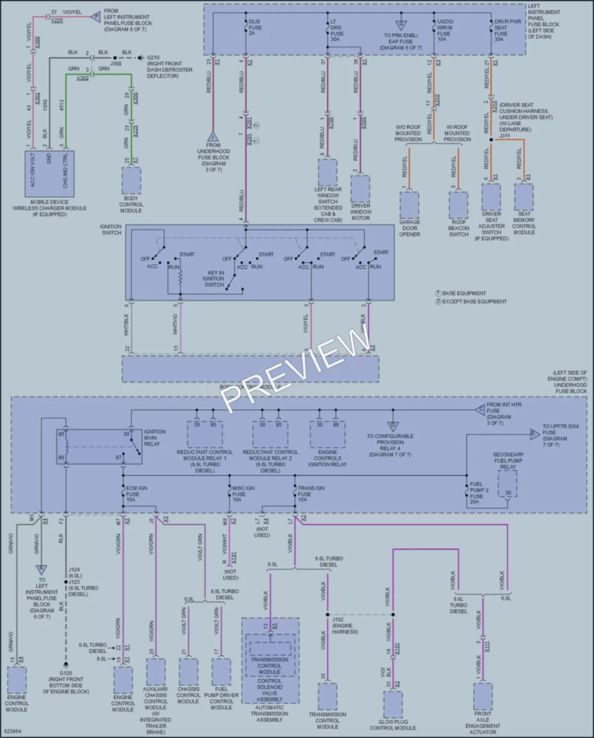 2018 GMC 2500HDSierraDenali Power Distribution wiring diagram preview