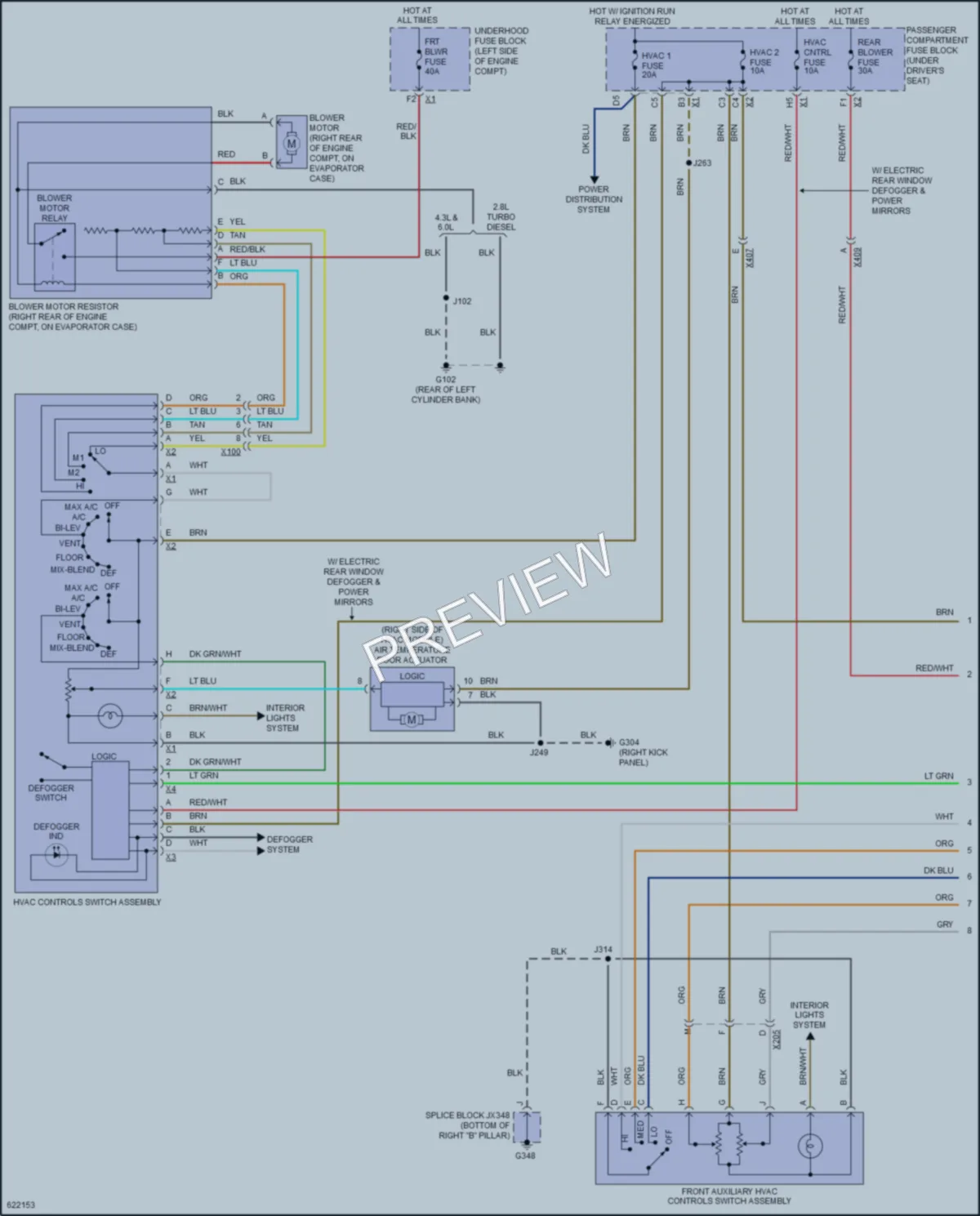 2018 GMC 2500Savana Air Conditioning wiring diagram preview