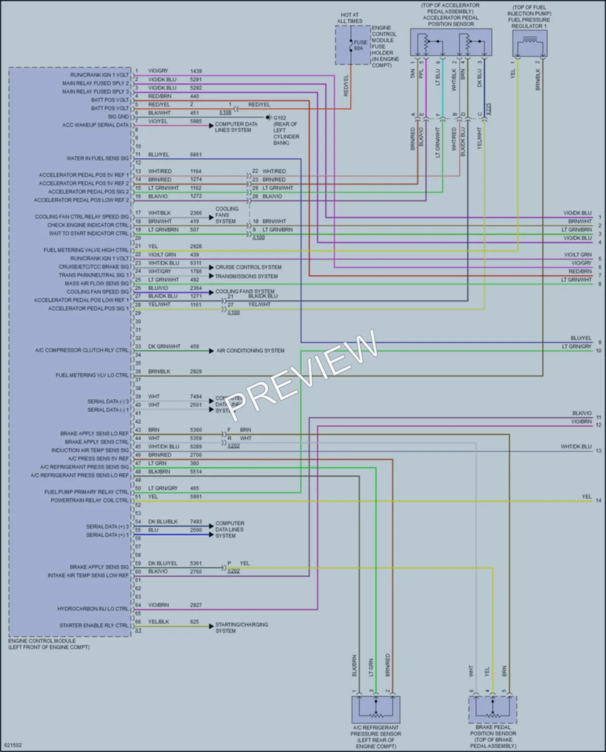 2018 GMC 2500Savana Engine Performance wiring diagram preview