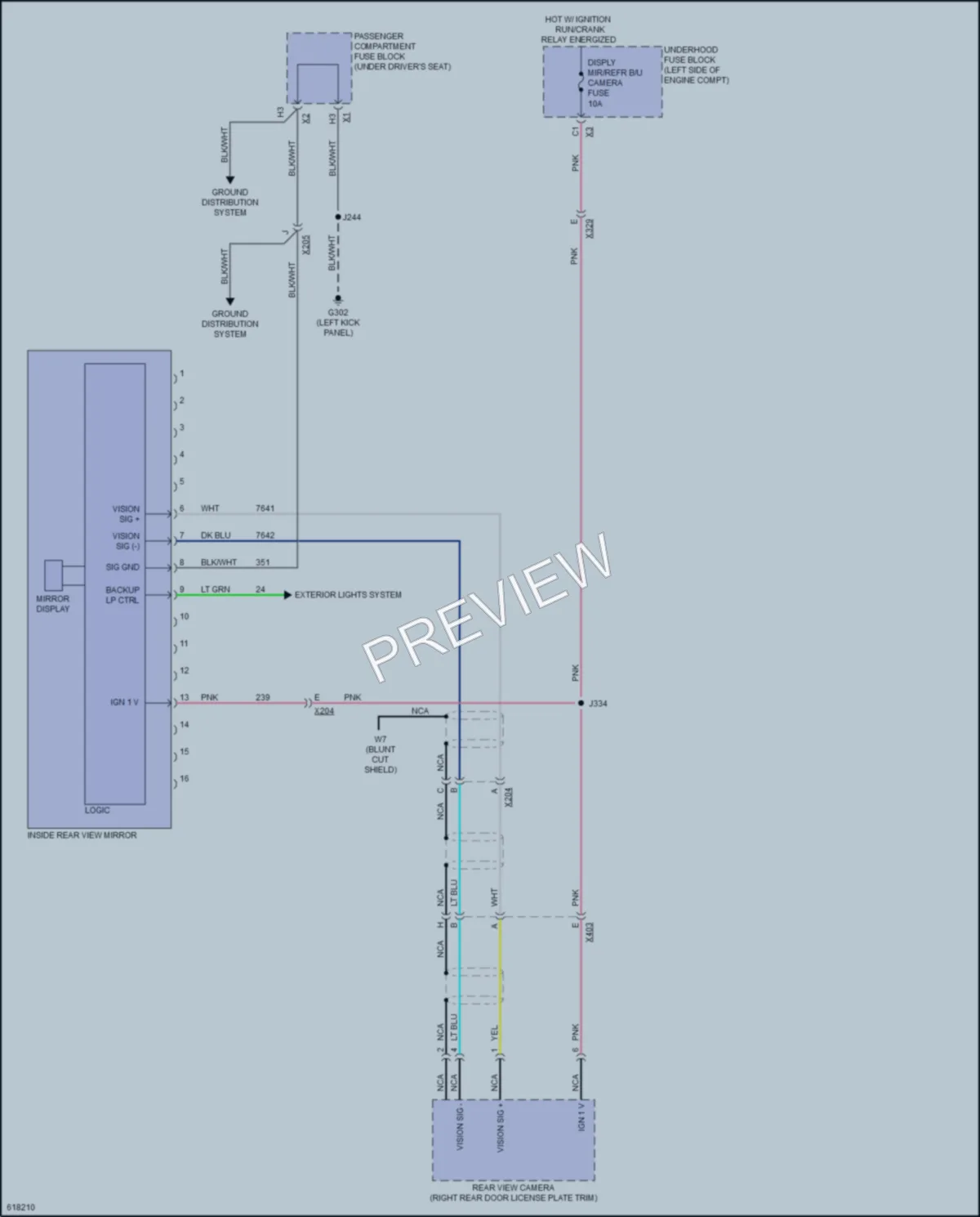 2018 GMC 2500Savana Power Mirrors wiring diagram preview