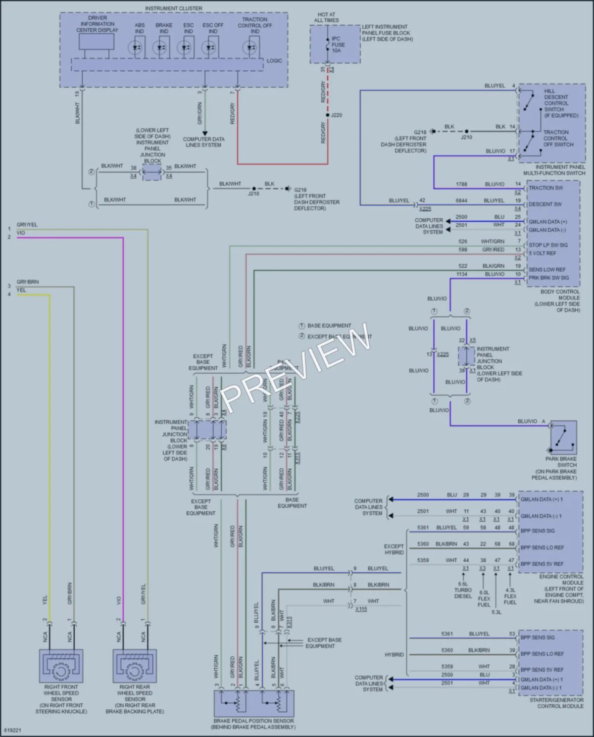 2018 GMC 3500HDSierra Anti Lock Brakes wiring diagram preview