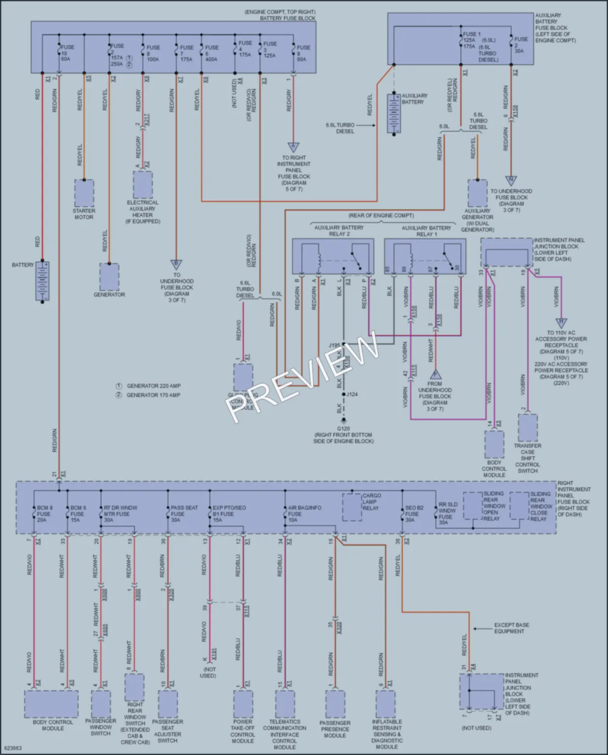 2018 GMC 3500HDSierra Power Distribution wiring diagram preview