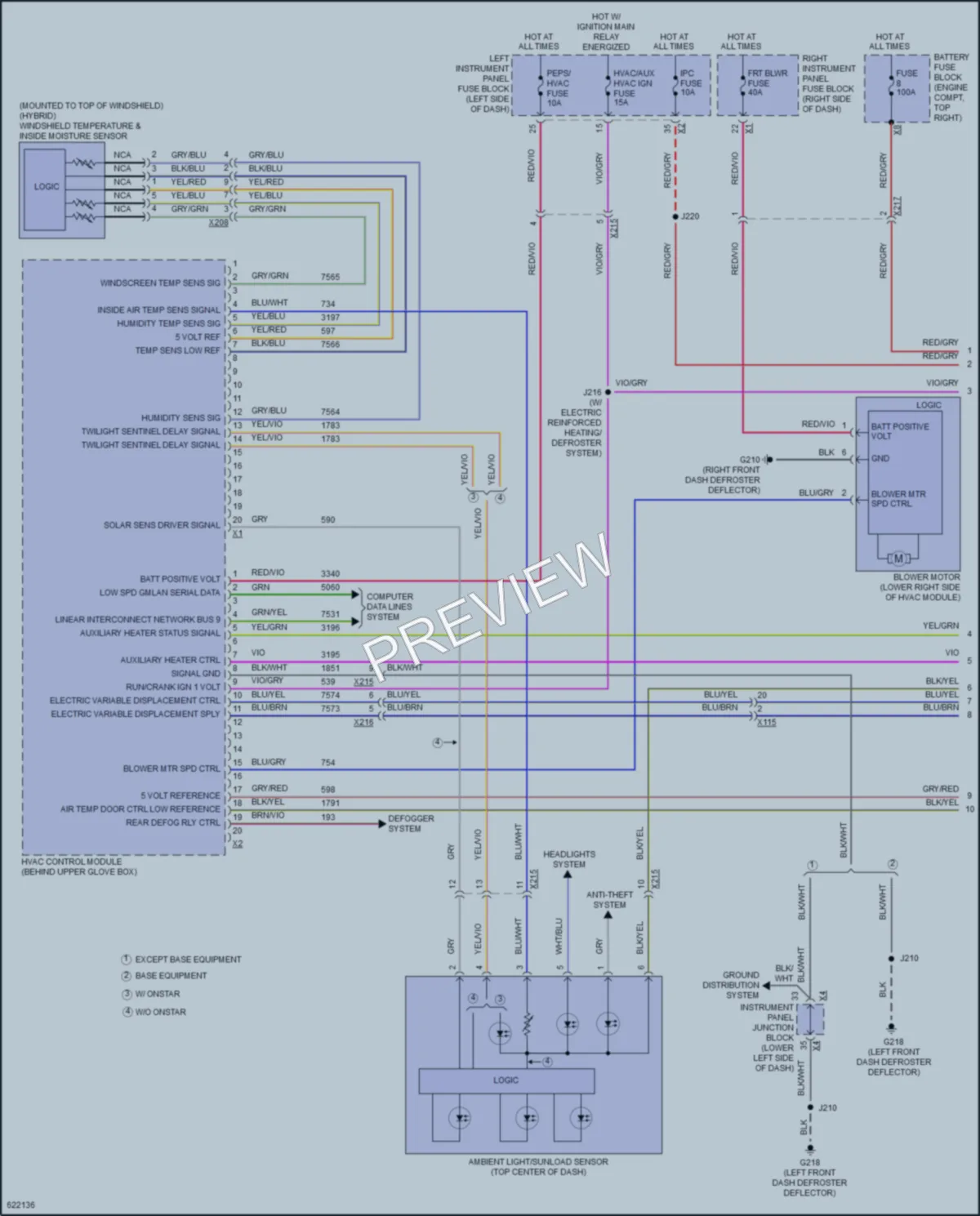 2018 GMC 3500HDSierraDenali Air Conditioning wiring diagram preview