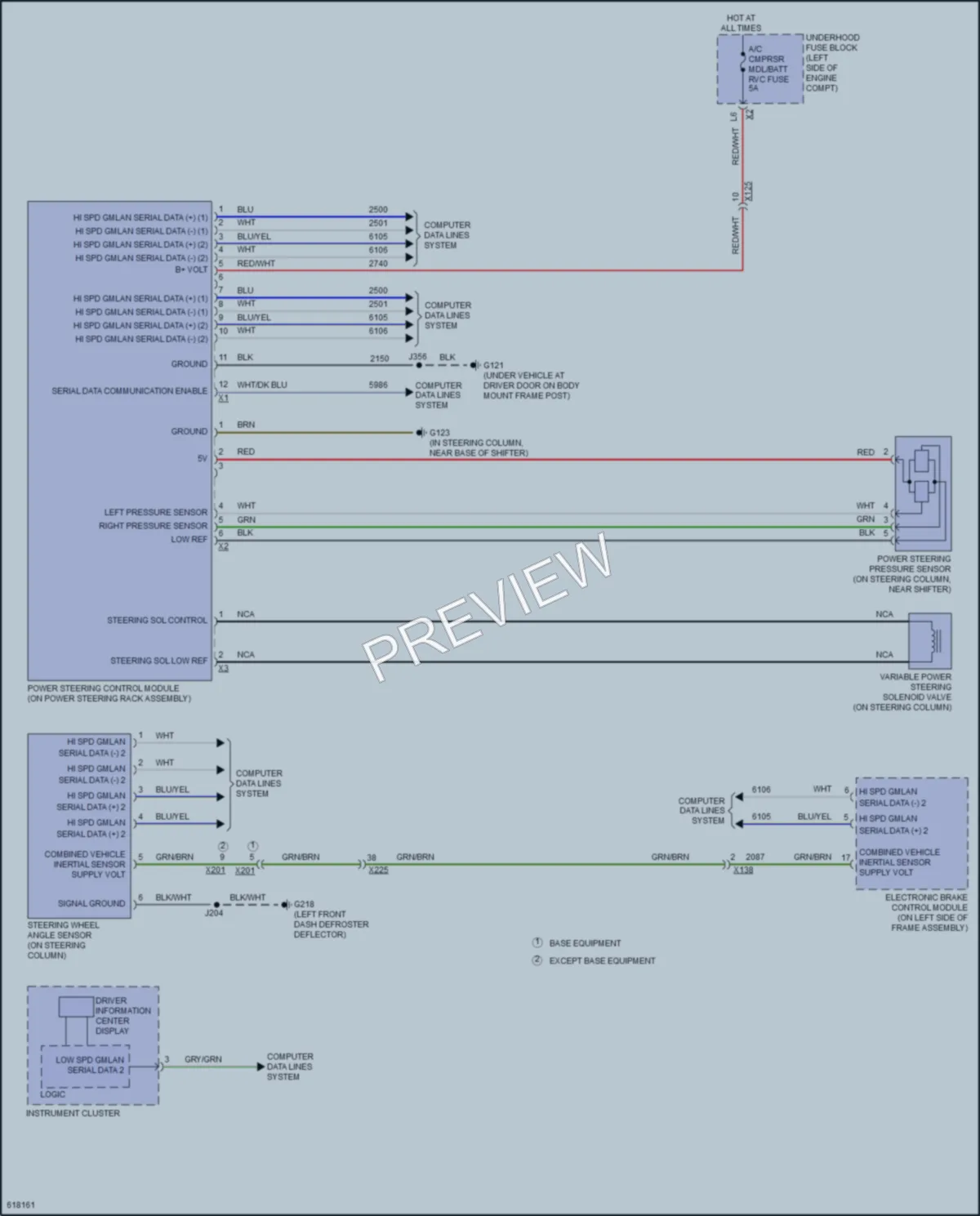 2018 GMC 3500HDSierraDenali Electronic Power Steering wiring diagram preview
