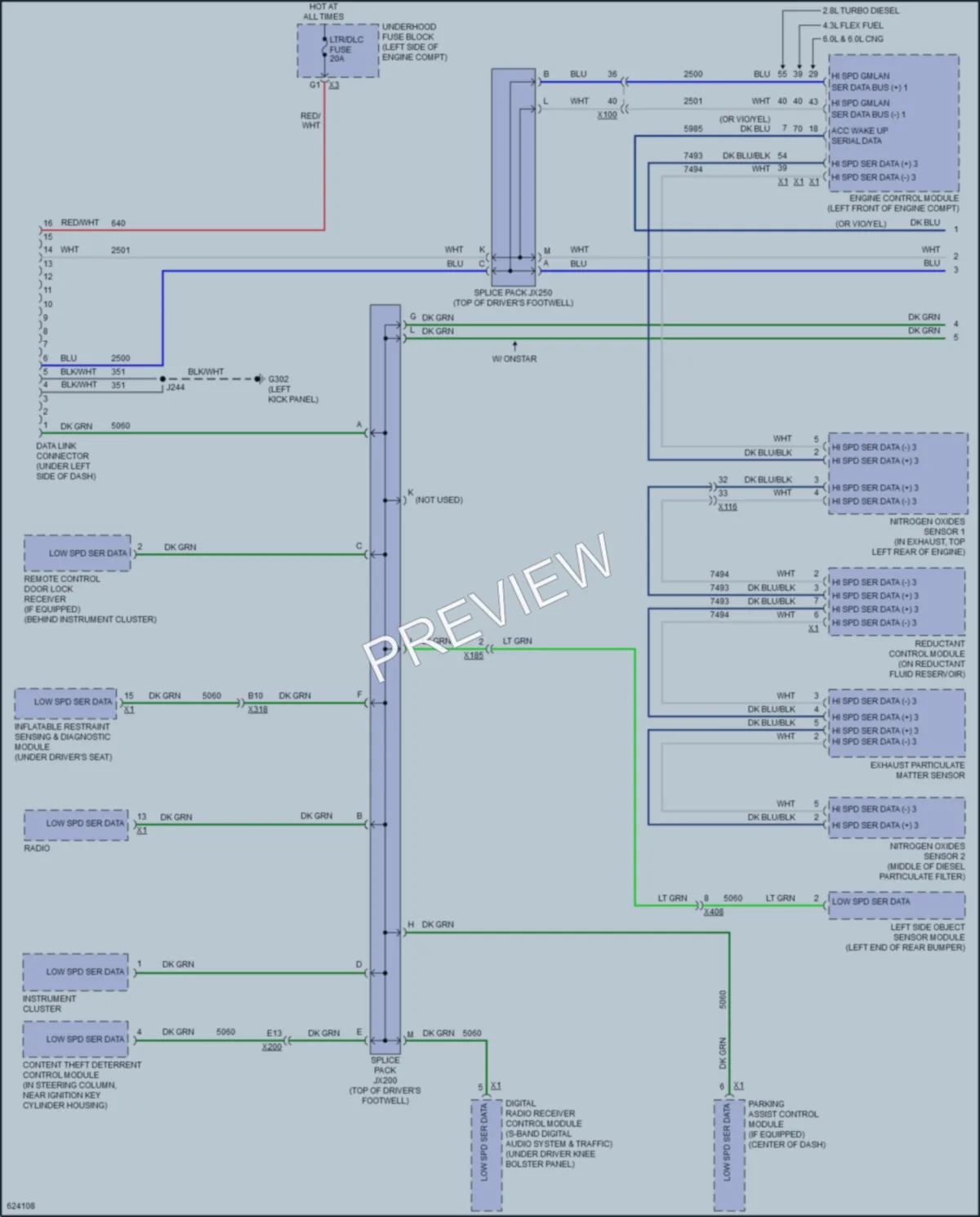 2018 GMC 3500Savana Computer Data Lines wiring diagram preview