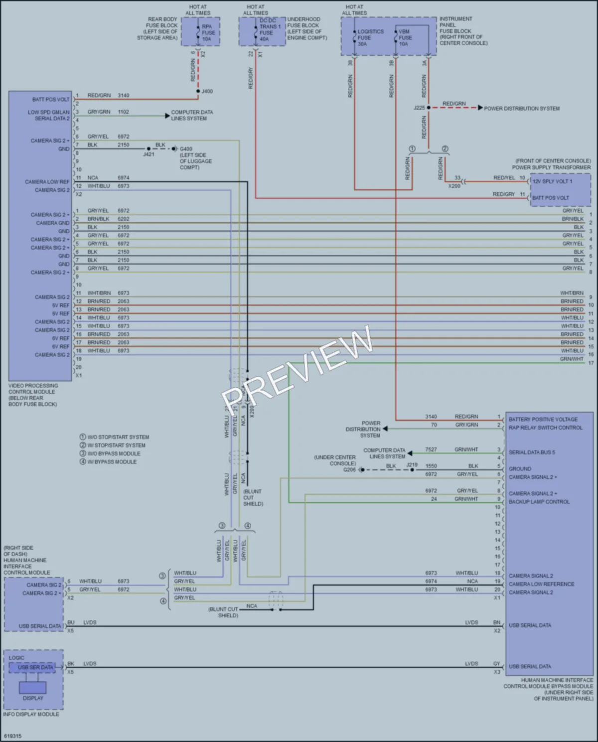 2018 GMC Acadia Navigation wiring diagram preview