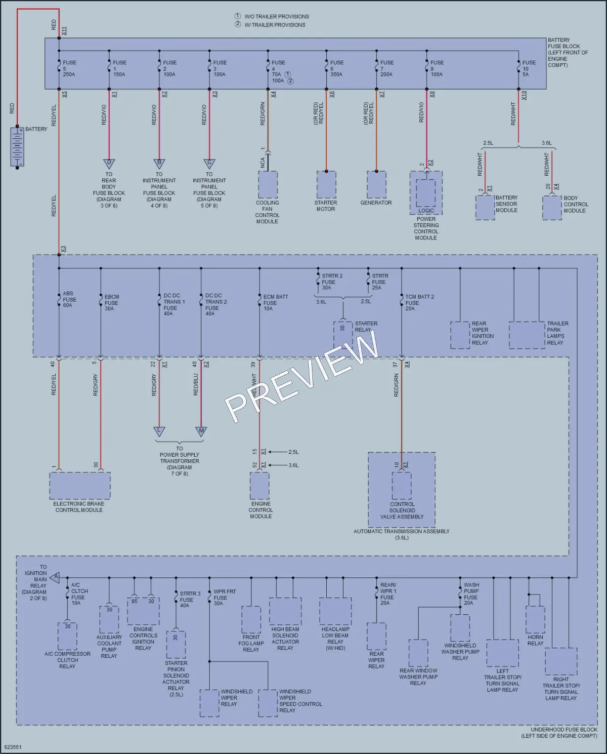 2018 GMC Acadia Power Distribution wiring diagram preview