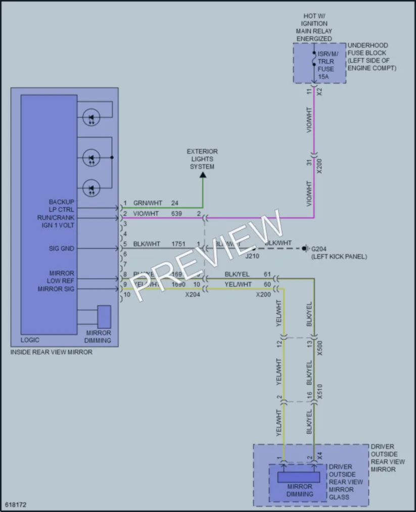 2018 GMC AcadiaDenali Power Mirrors wiring diagram preview