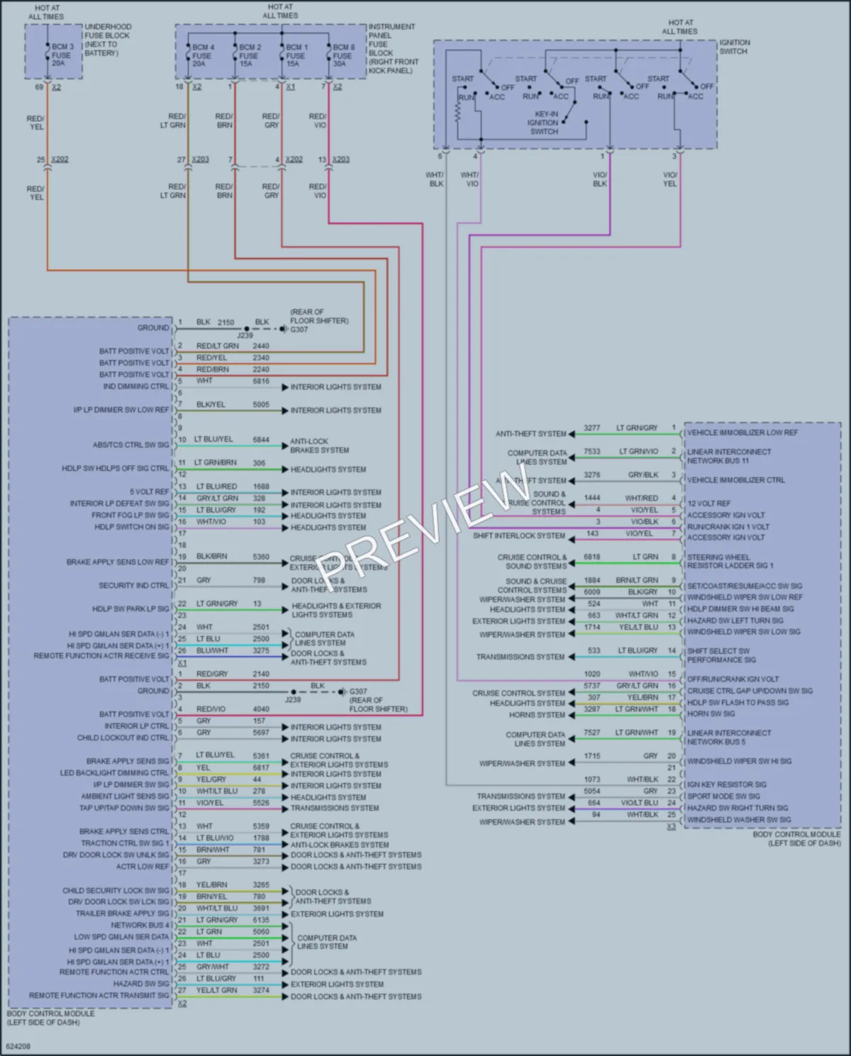 2018 GMC Canyon Body Control Modules wiring diagram preview