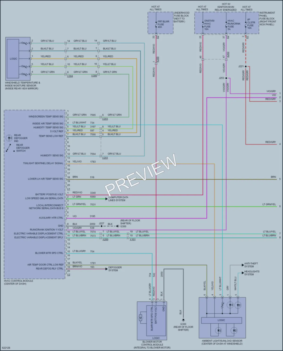 2018 GMC CanyonDenali Air Conditioning wiring diagram preview