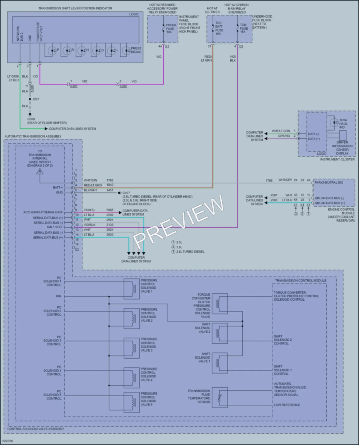 2018 GMC CanyonDenali Transmission wiring diagram preview