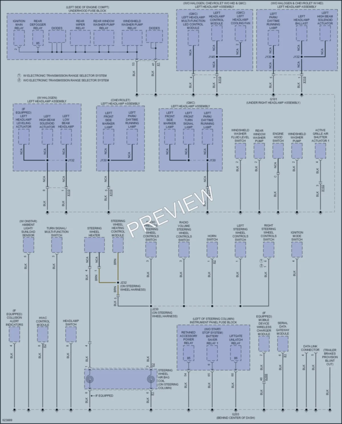 2018 GMC Terrain Ground Distribution wiring diagram preview