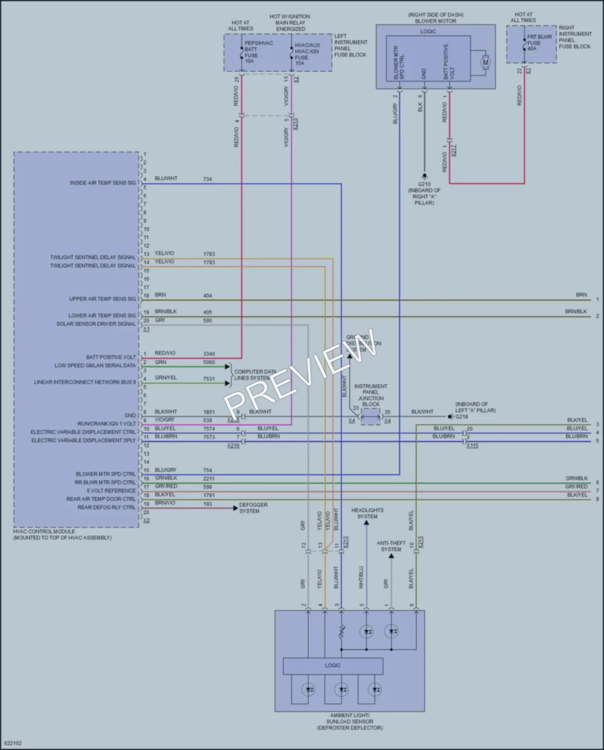 2018 GMC YukonDenali Air Conditioning wiring diagram preview