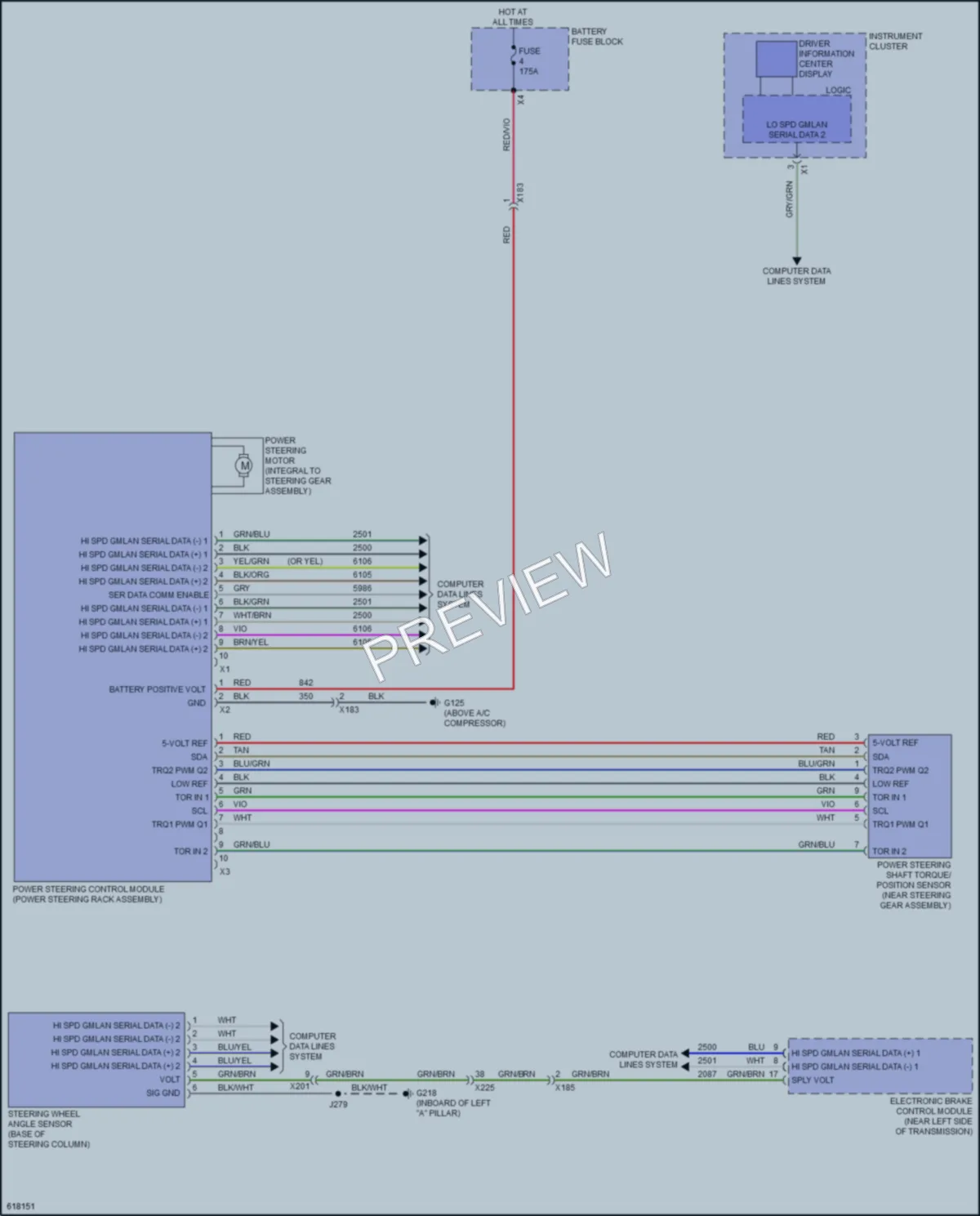 2018 GMC YukonDenali Electronic Power Steering wiring diagram preview