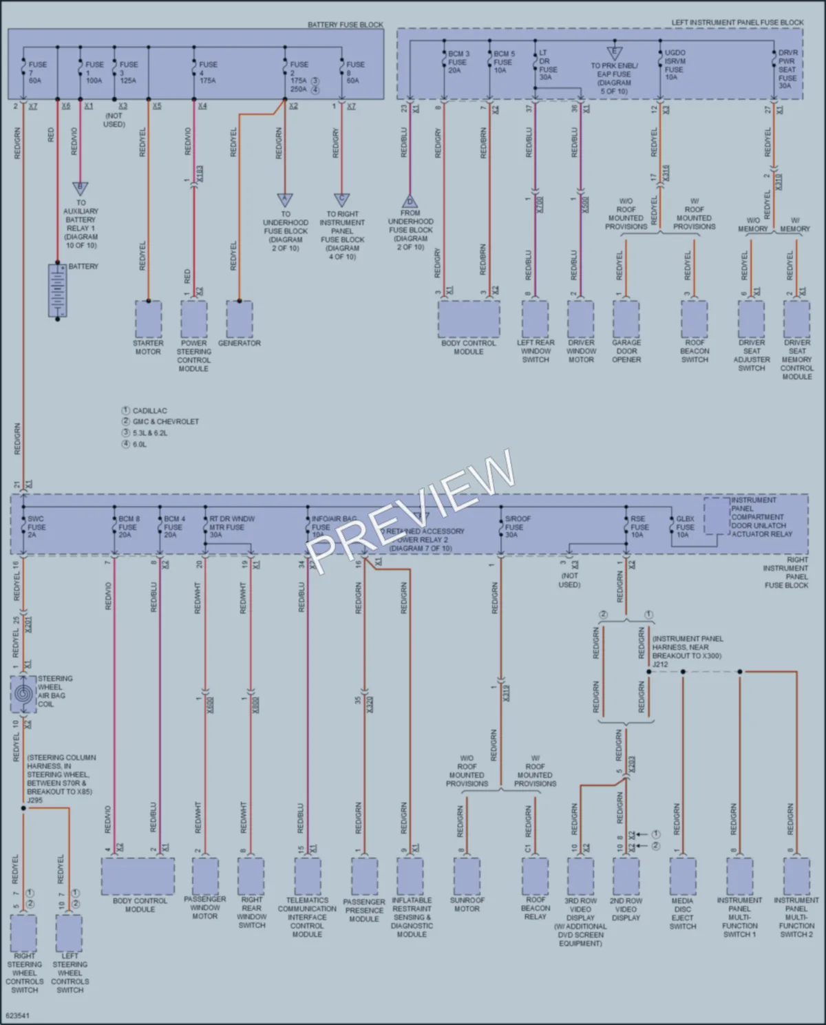 2018 GMC YukonXLDenali Power Distribution wiring diagram preview