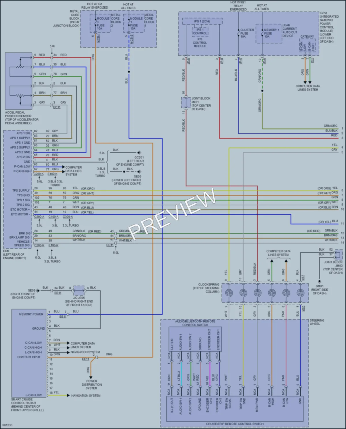 2018 Genesis G80 Cruise Control wiring diagram preview