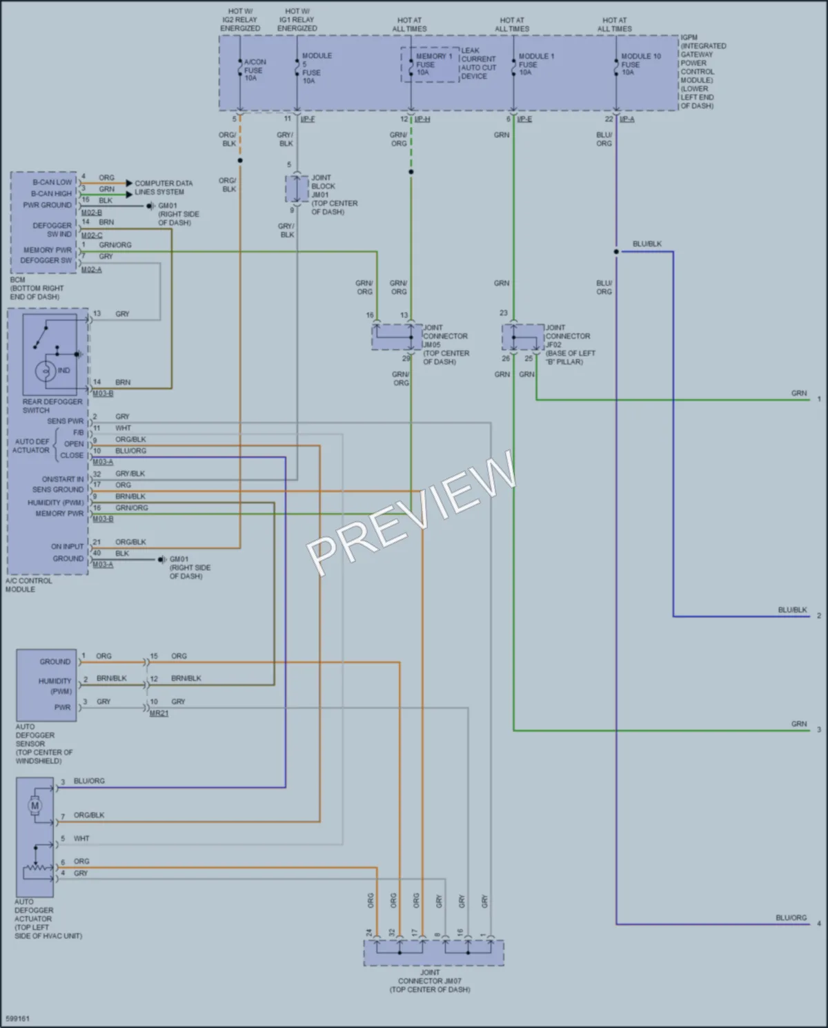 2018 Genesis G80 Defoggers wiring diagram preview