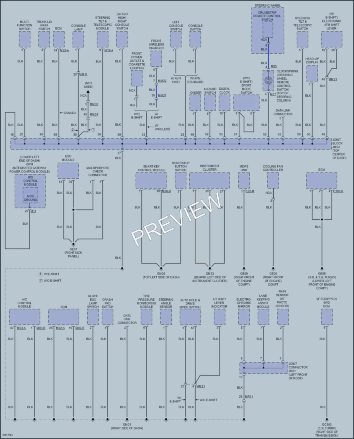 2018 Genesis G80 Ground Distribution wiring diagram preview