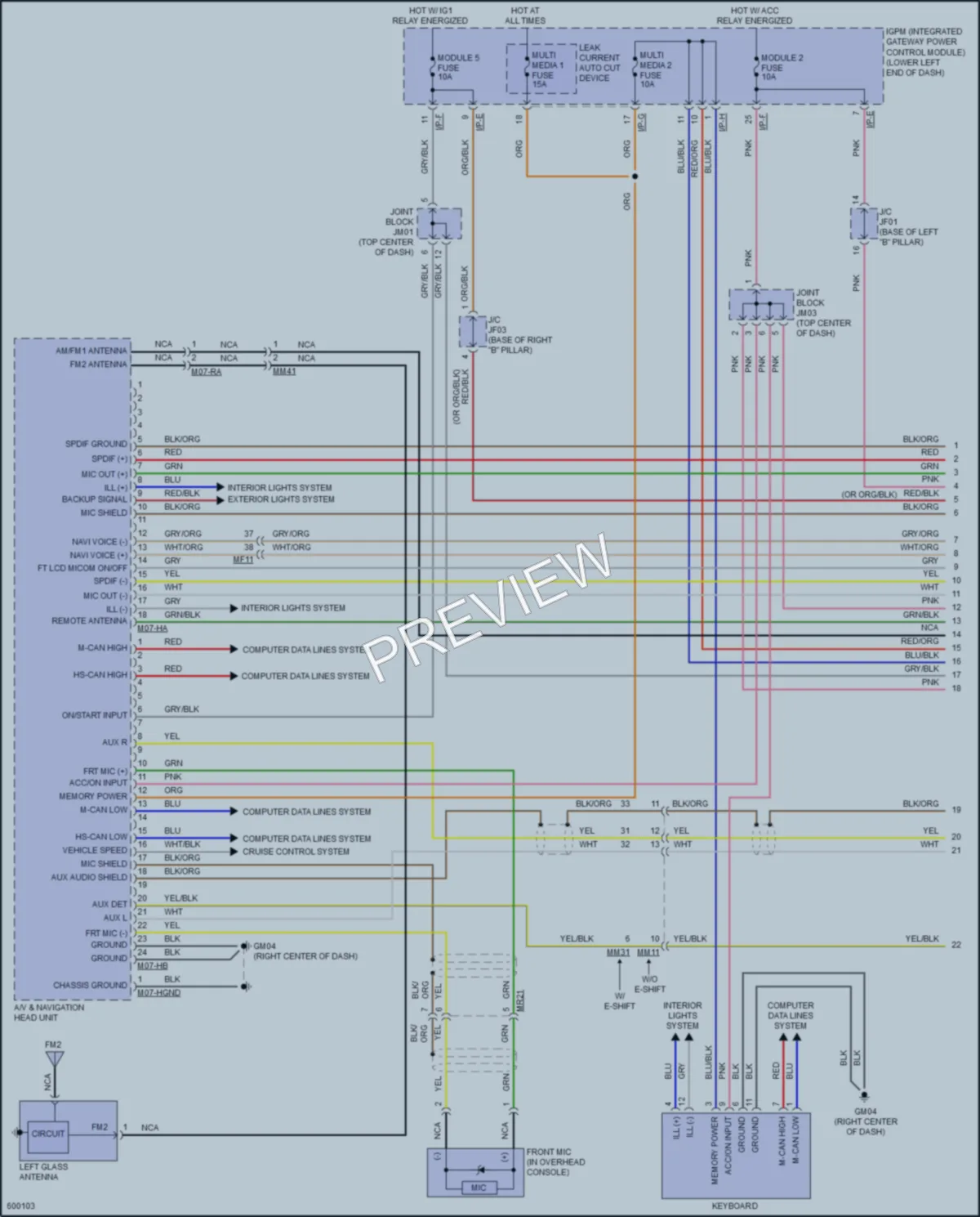2018 Genesis G80 Radio wiring diagram preview