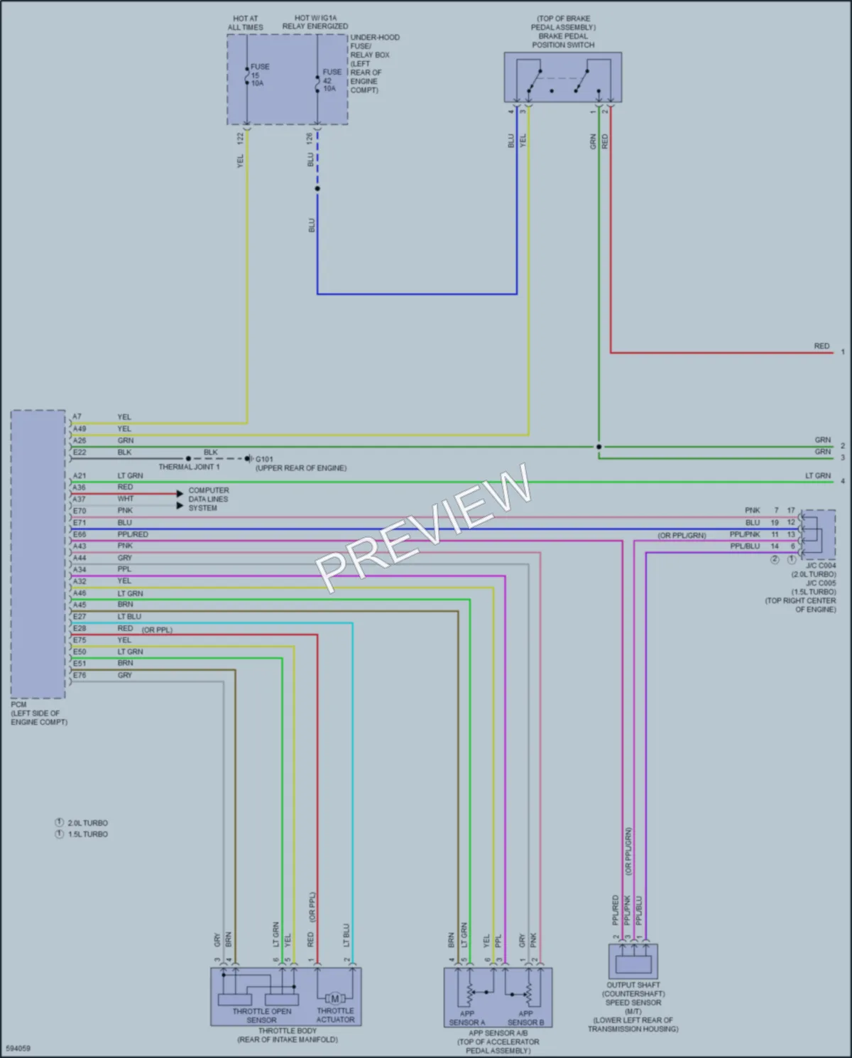 2018 Honda Accord Cruise Control wiring diagram preview
