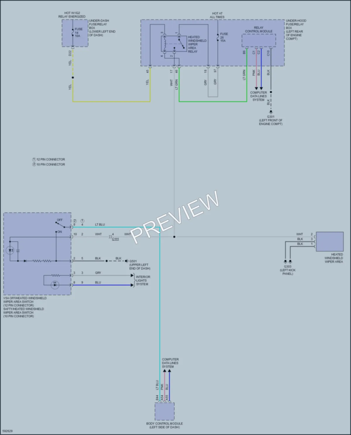 2018 Honda Accord Defoggers wiring diagram preview
