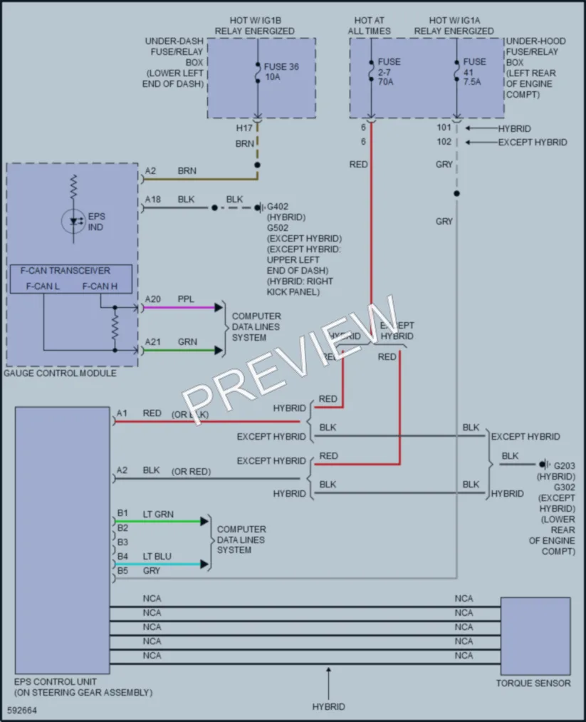 2018 Honda Accord Electronic Power Steering wiring diagram preview