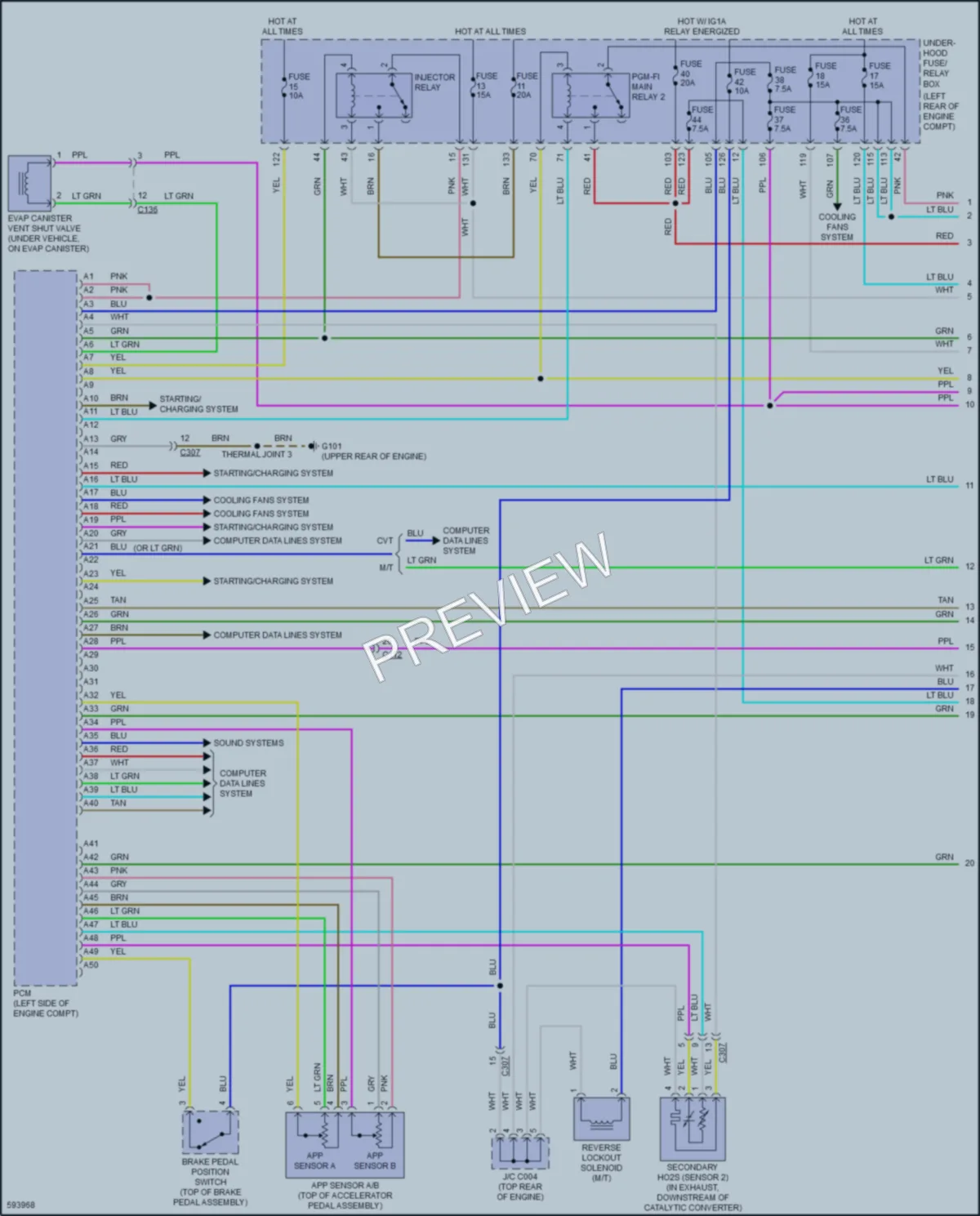 2018 Honda Accord Engine Performance wiring diagram preview