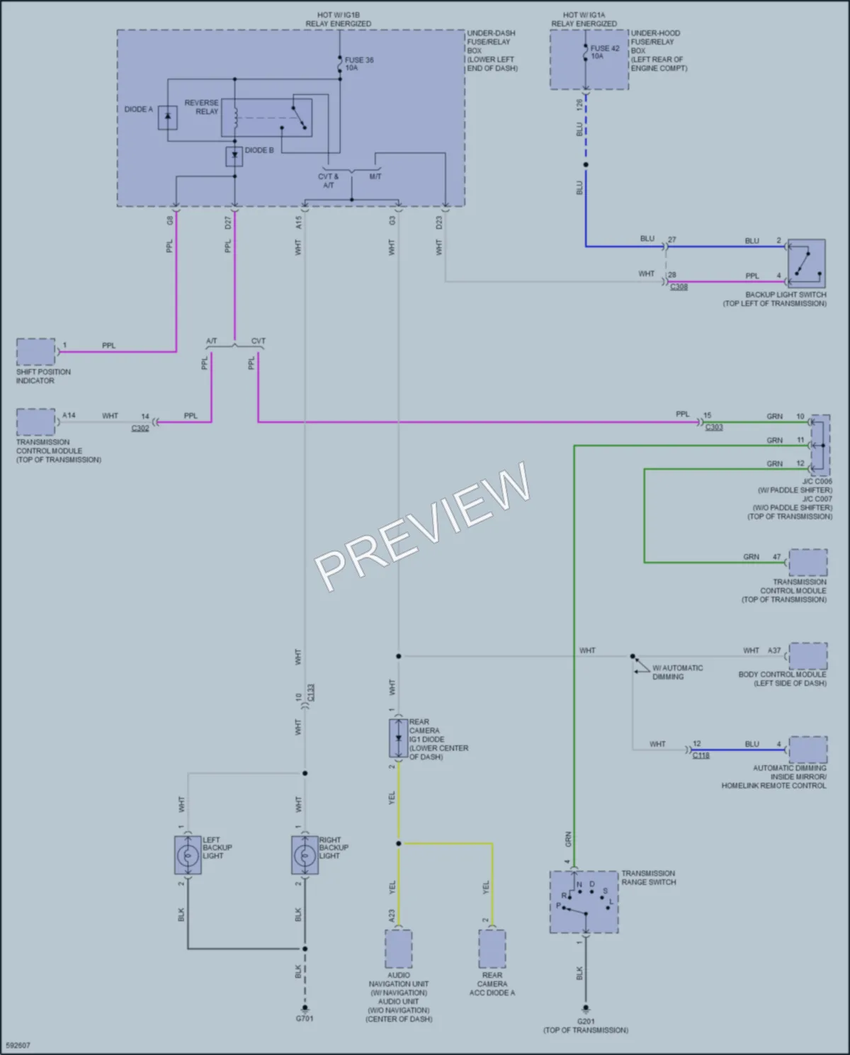 2018 Honda AccordHybrid Exterior Lights wiring diagram preview
