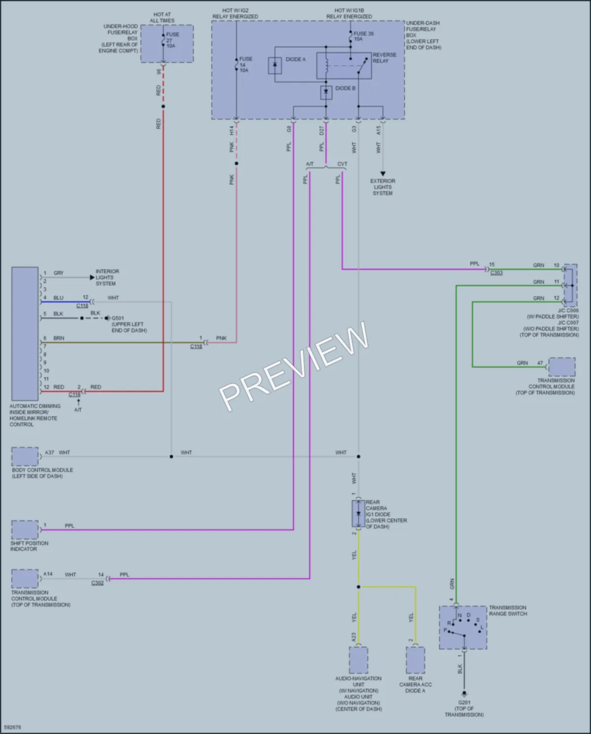 2018 Honda AccordHybrid Power Mirrors wiring diagram preview