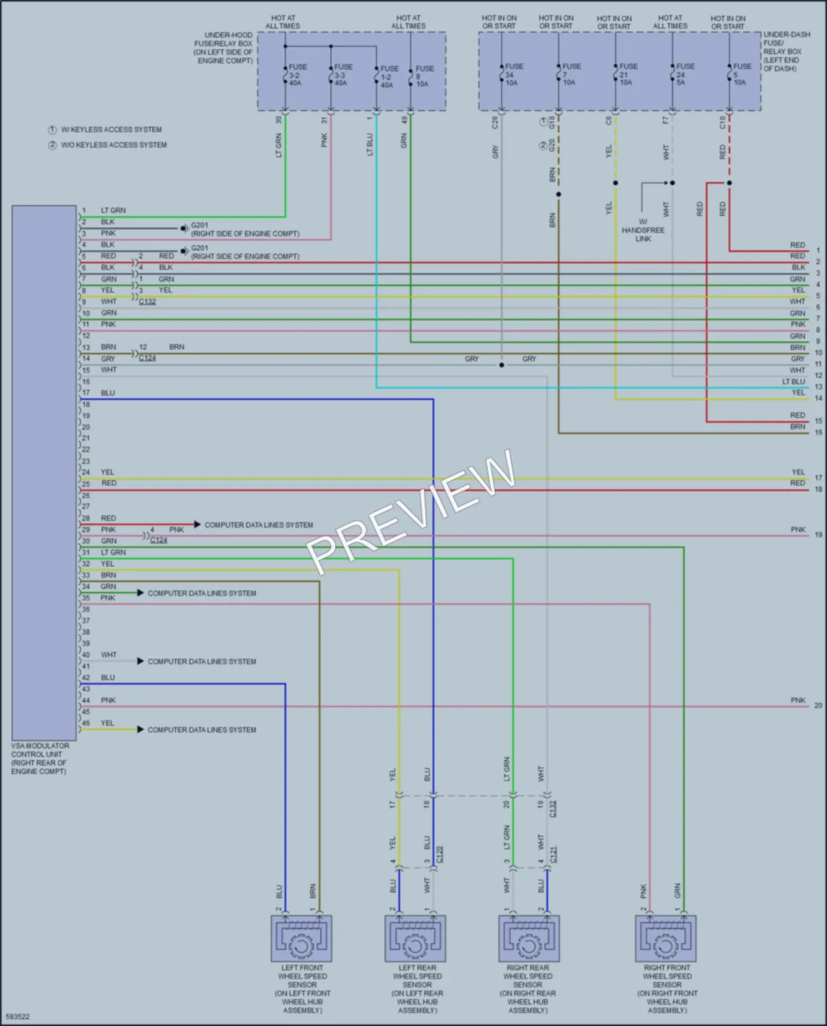 2018 Honda CRV Anti Lock Brakes wiring diagram preview