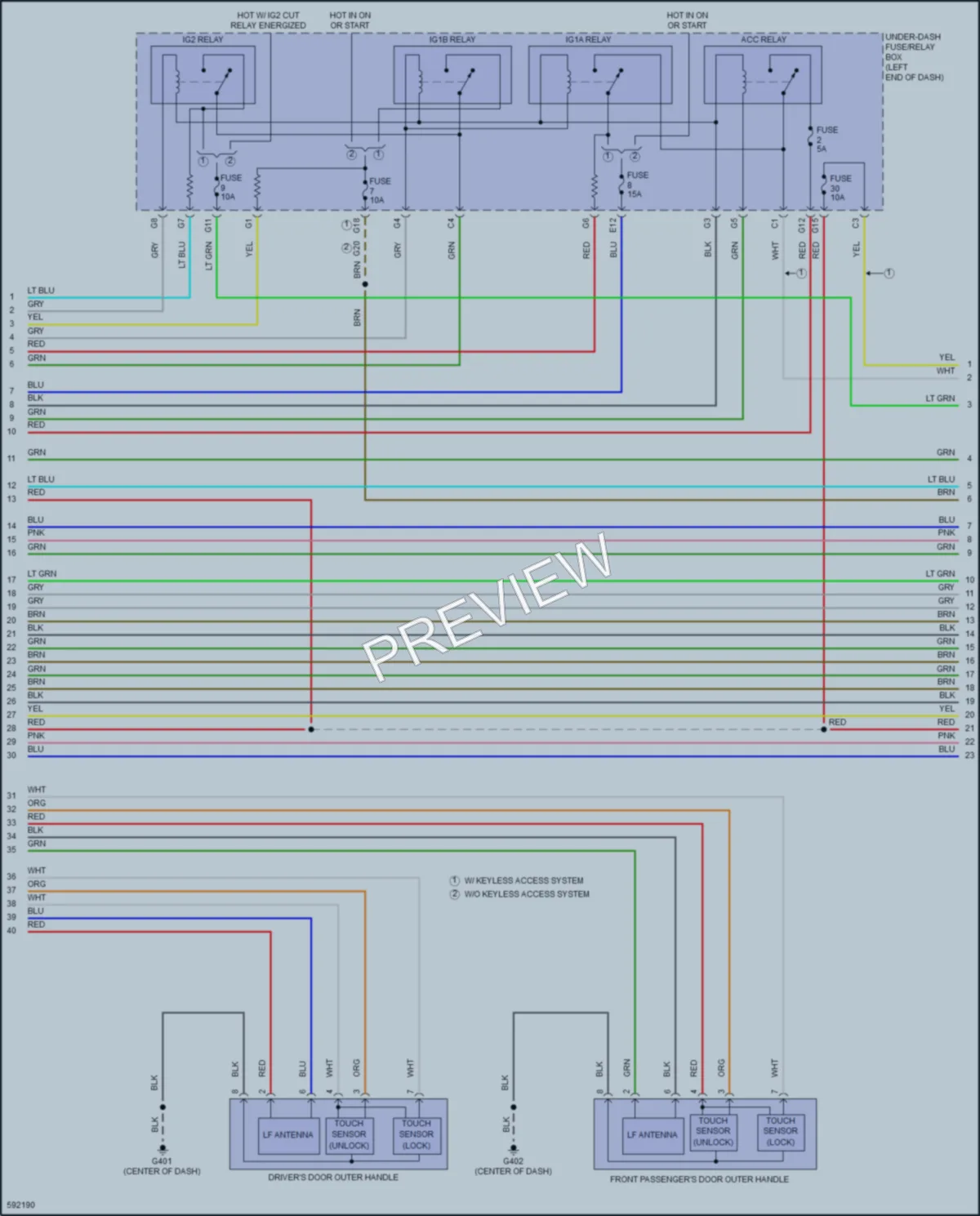 2018 Honda CRV Anti Theft wiring diagram preview