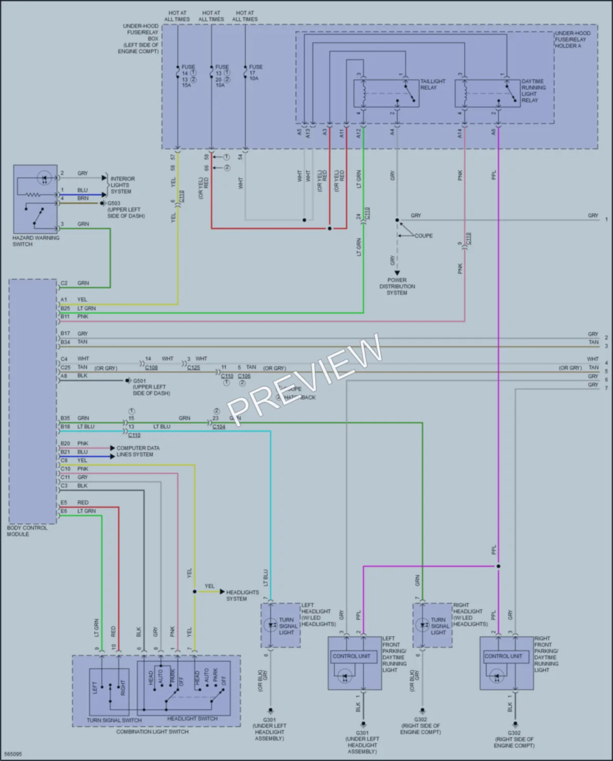 2018 Honda Civic Exterior Lights wiring diagram preview