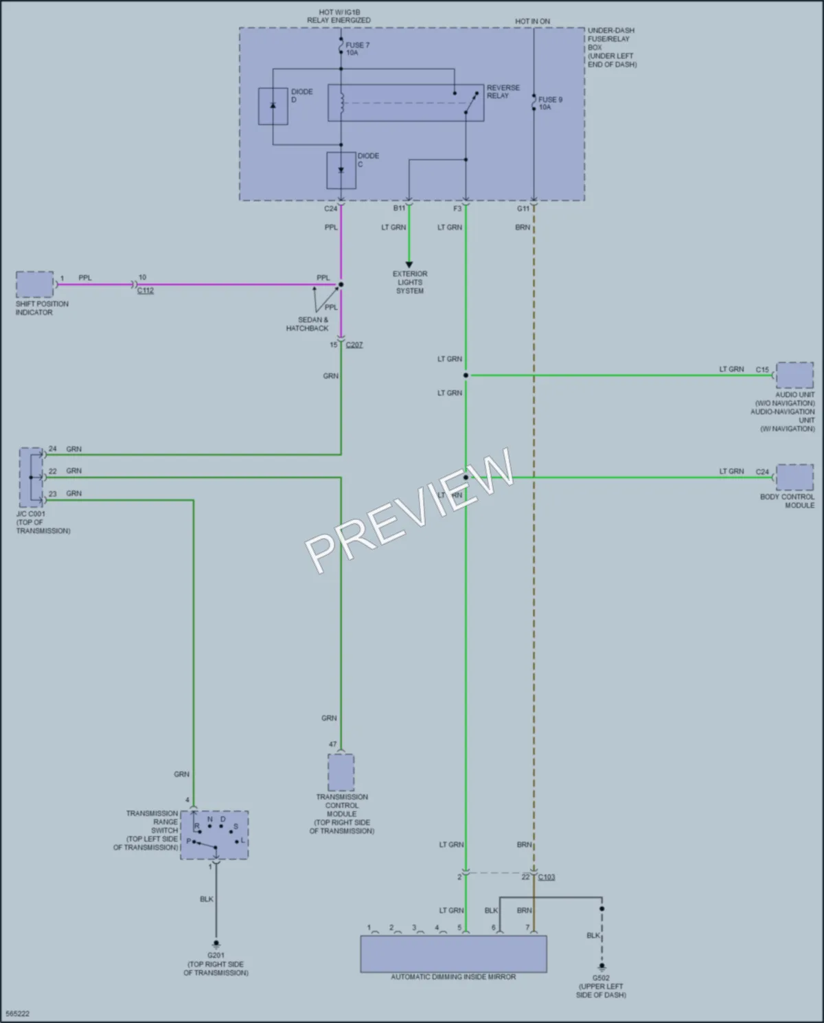 2018 Honda Civic Power Mirrors wiring diagram preview