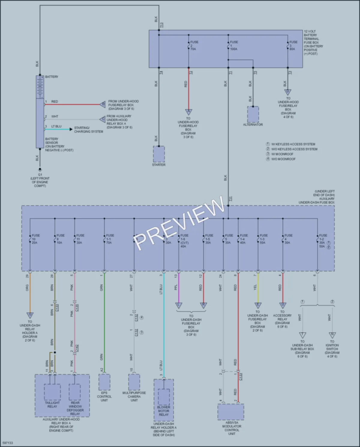 2018 Honda Fit Power Distribution wiring diagram preview