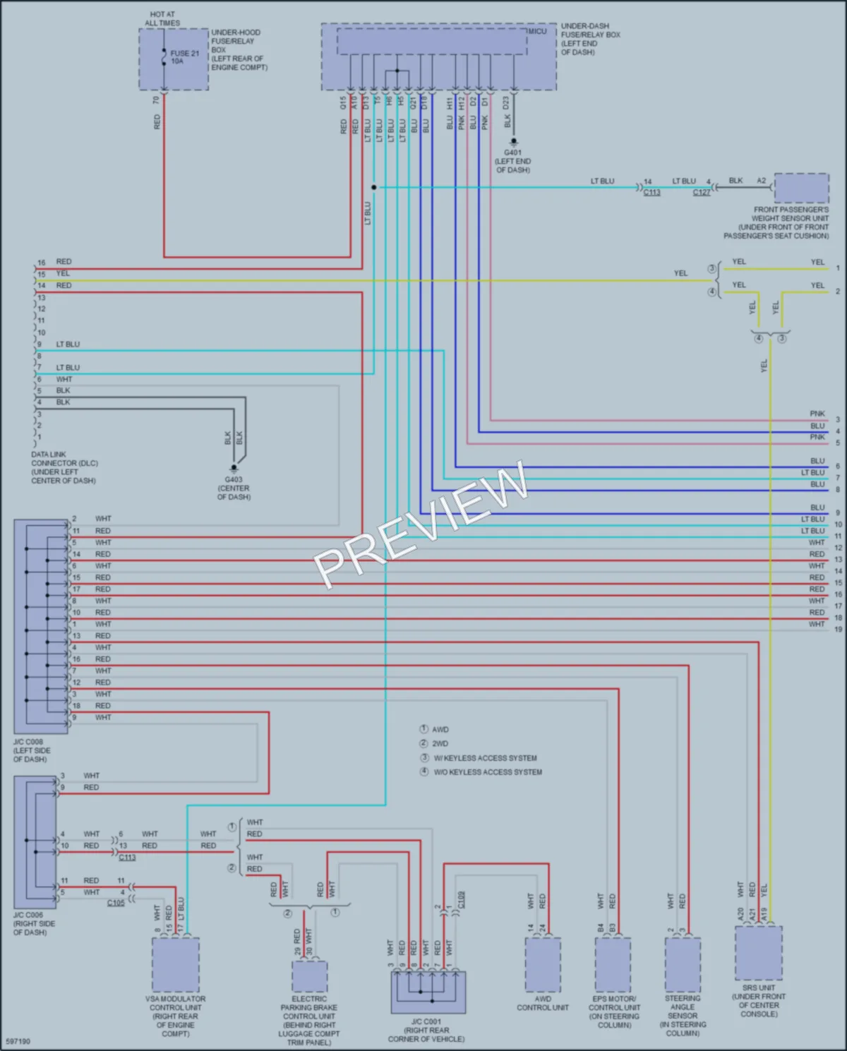 2018 Honda HRV Computer Data Lines wiring diagram preview