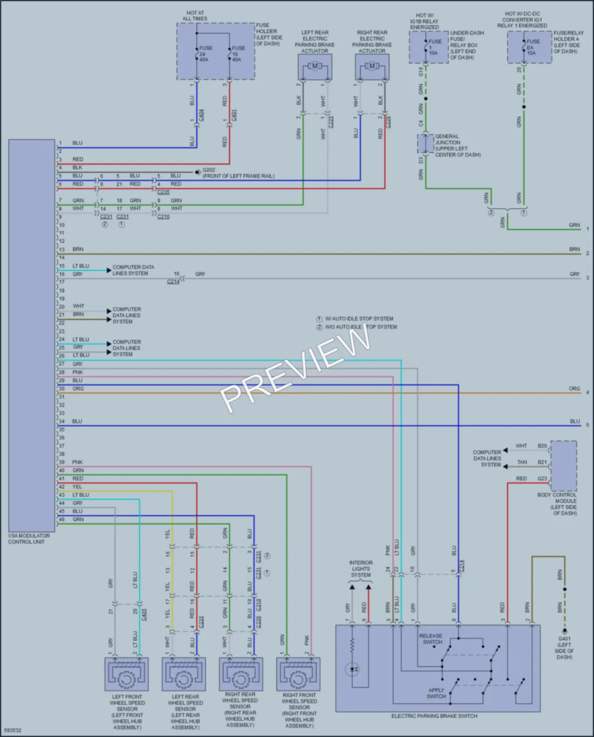 2018 Honda Odyssey Anti Lock Brakes wiring diagram preview