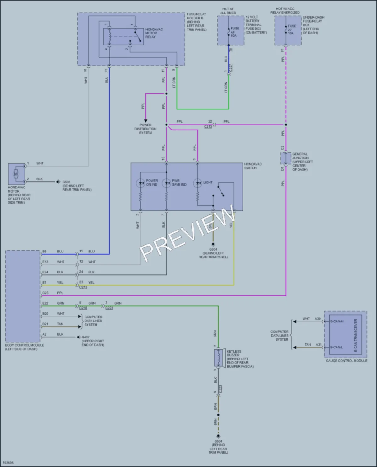 2018 Honda Odyssey Cabin Accessories wiring diagram preview