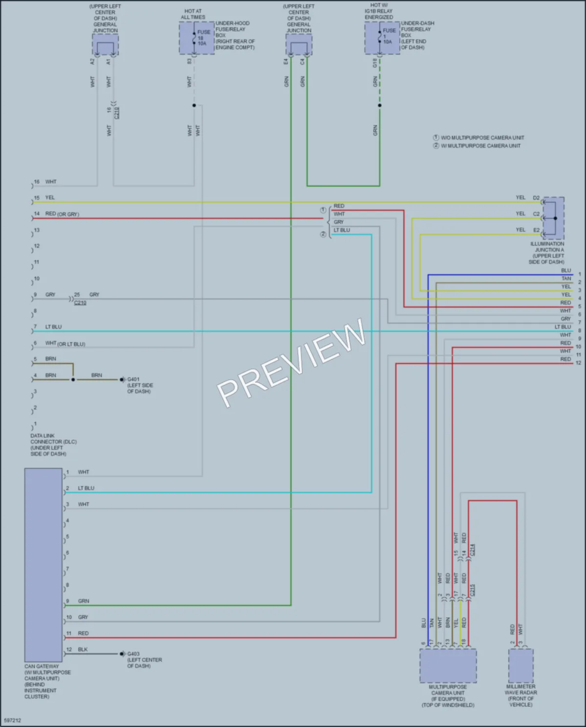 2018 Honda Odyssey Computer Data Lines wiring diagram preview