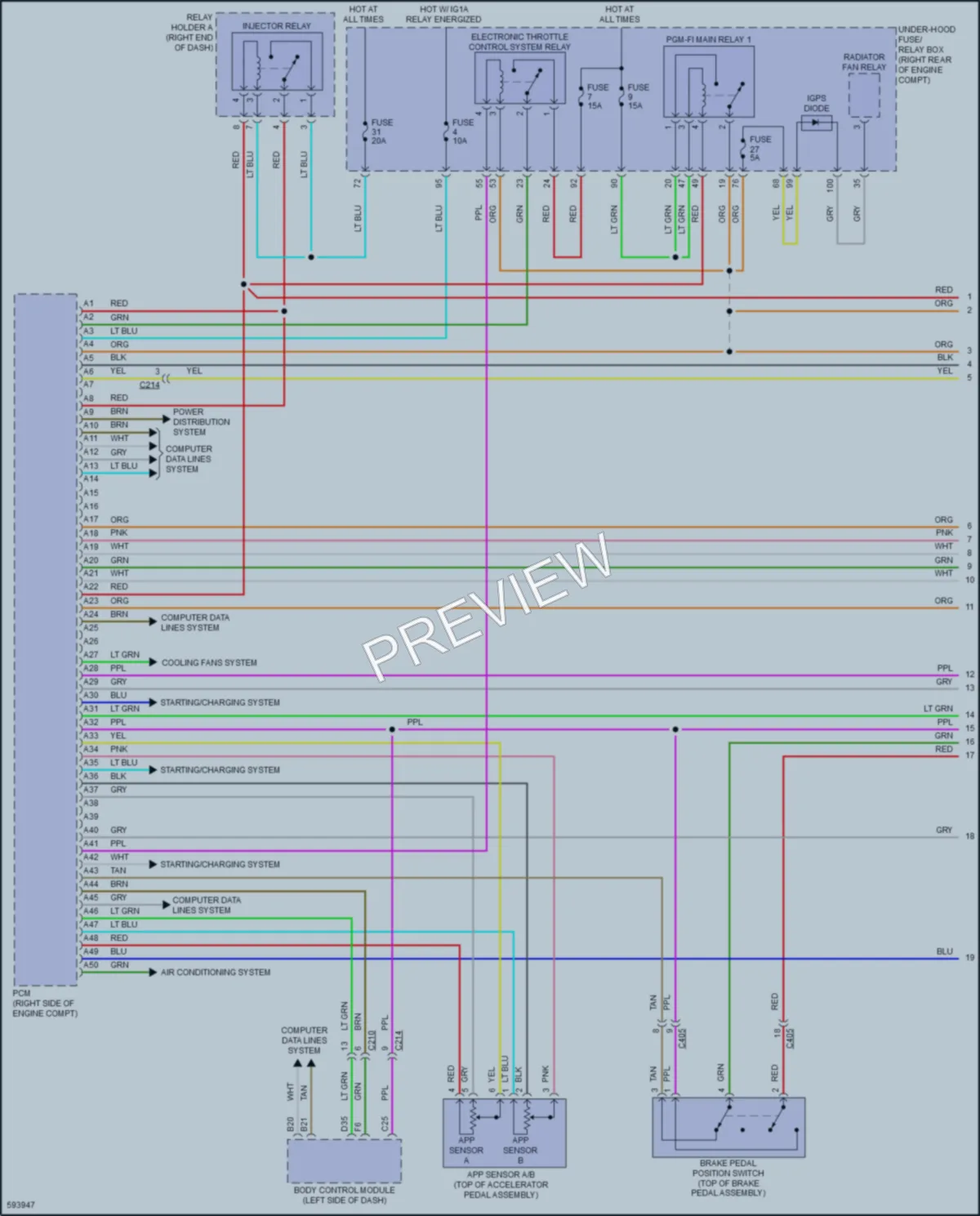 2018 Honda Odyssey Engine Performance wiring diagram preview